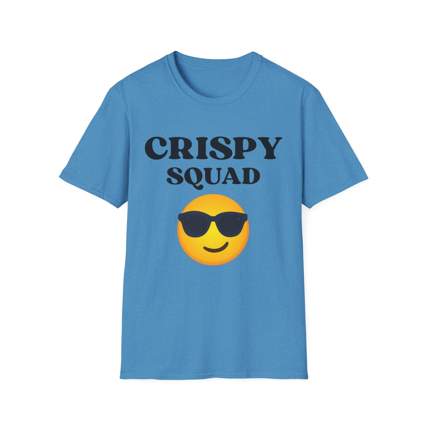 Crispy Squad T-Shirt - Fun Graphic Tee for Friends and Parties, Casual Wear, Gifts for Teens, Summer Outings, Emoji Vibe