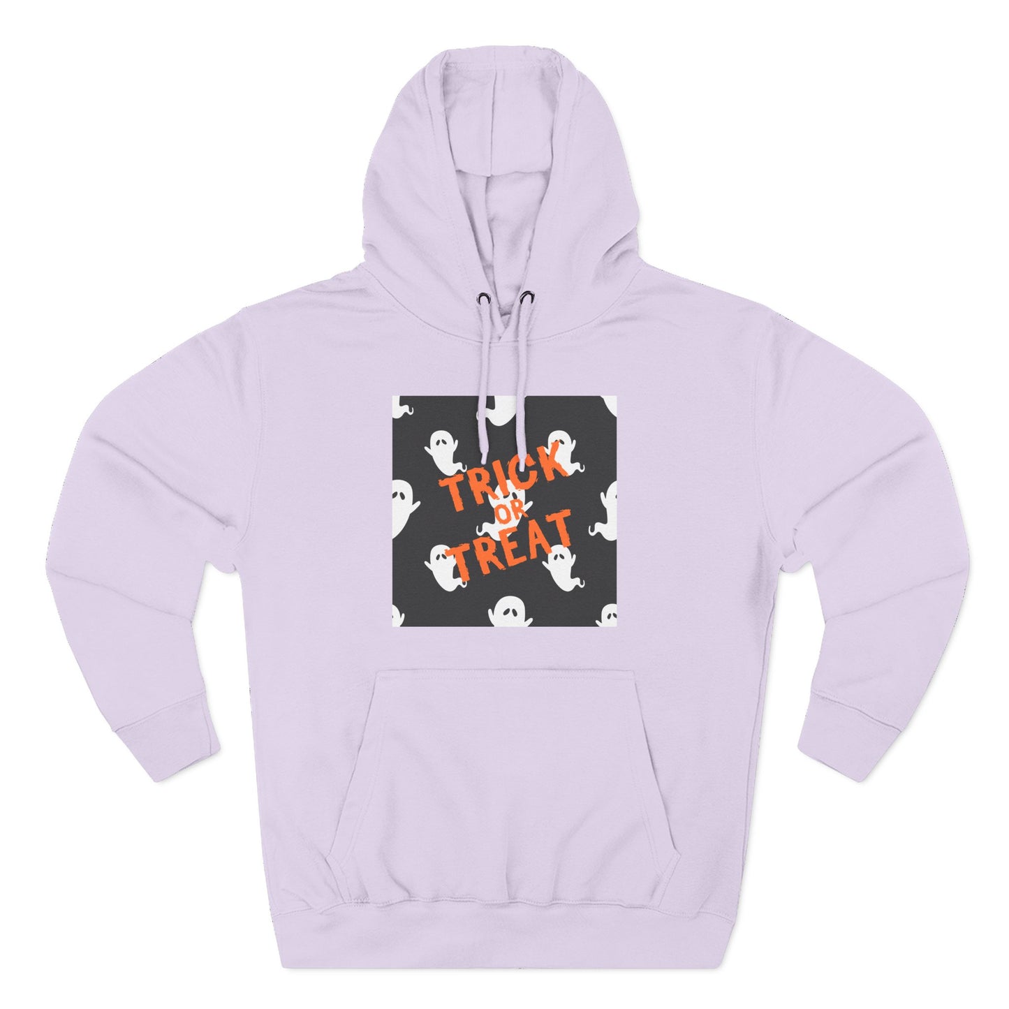 Halloween Ghost Fleece Hoodie, Trick or Treat Hoodie, Cozy Sweatshirt, Spooky Apparel, Fall Fashion, Halloween Costume