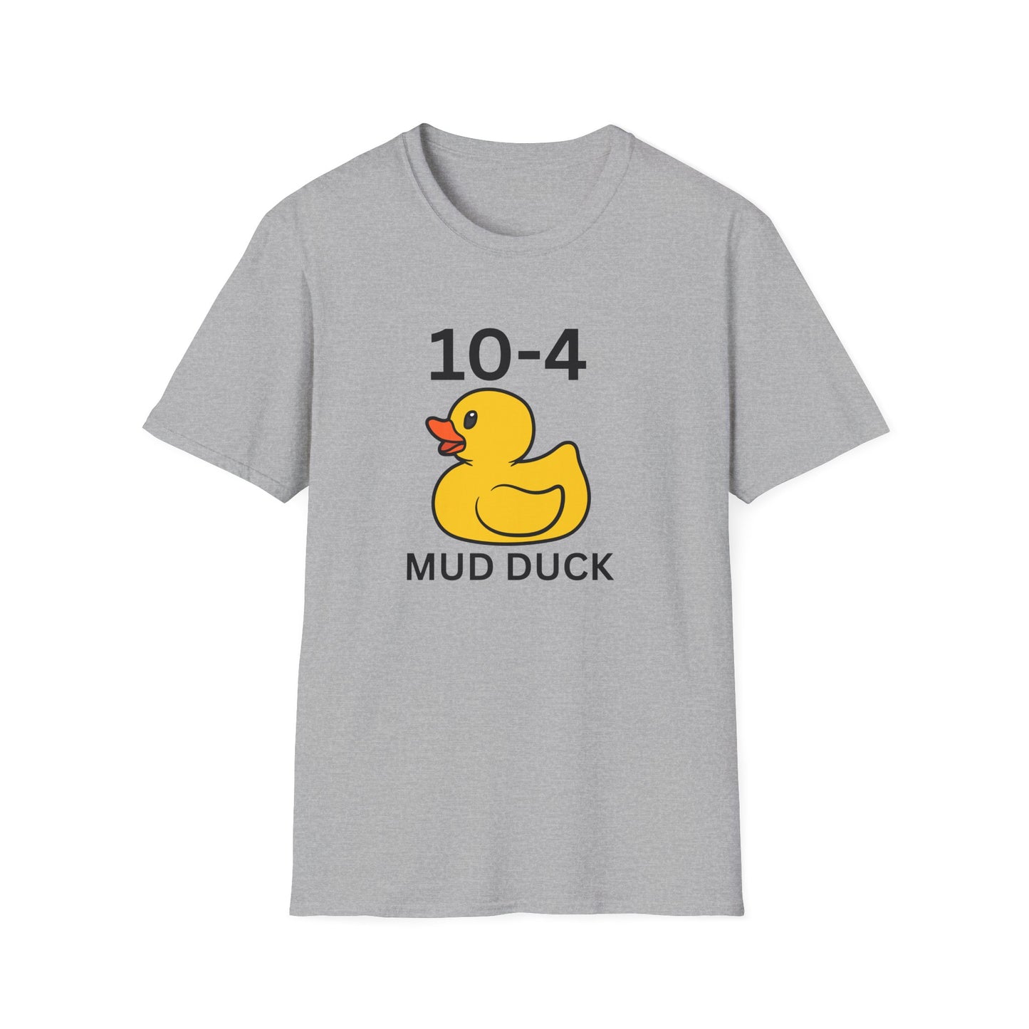 Funny Mud Duck Graphic Tee, Unisex Shirt, Casual Wear, Gift for Friends, Summer Outing, Unique Duck T-Shirt