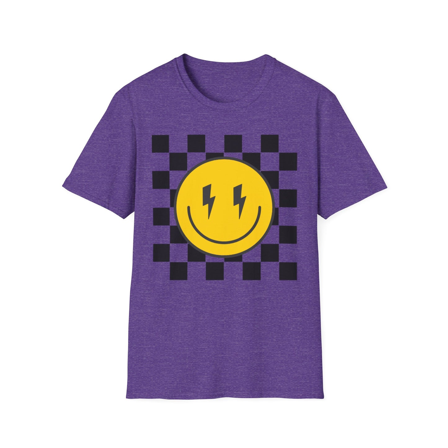 Retro Smiley Face Unisex T-Shirt, Casual Wear, Fun Graphic Tee, Gift for Friends, Summer Style, Festival Apparel, Joyful Design