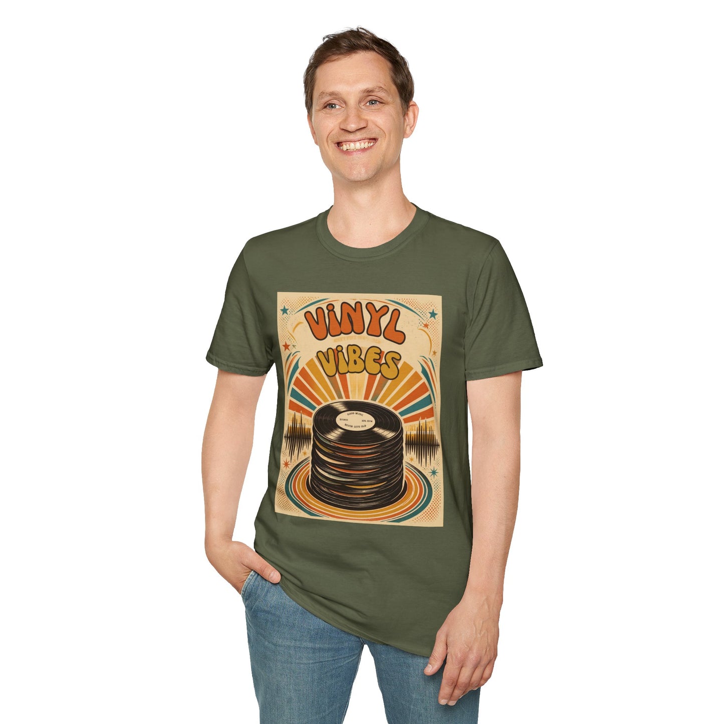 Vinyl Vibes Retro Record Tee | T-Shirt