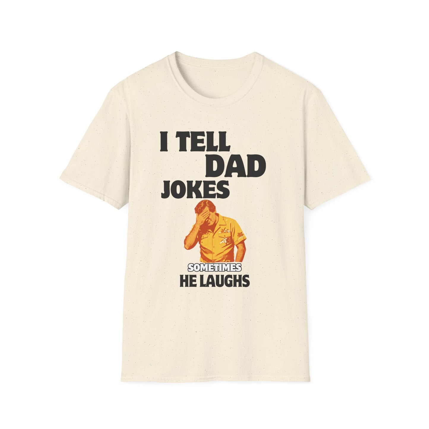 I Tell Dad Jokes shirt | Funny Dad Joke Tee with Facepalm Illustration