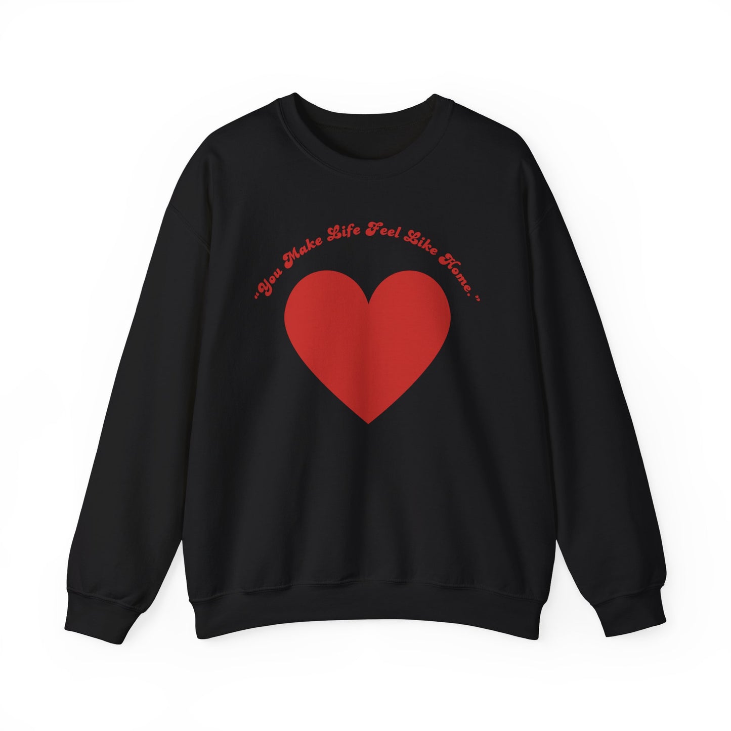 Red Heart Crewneck Sweatshirt | Minimal Love Graphic
