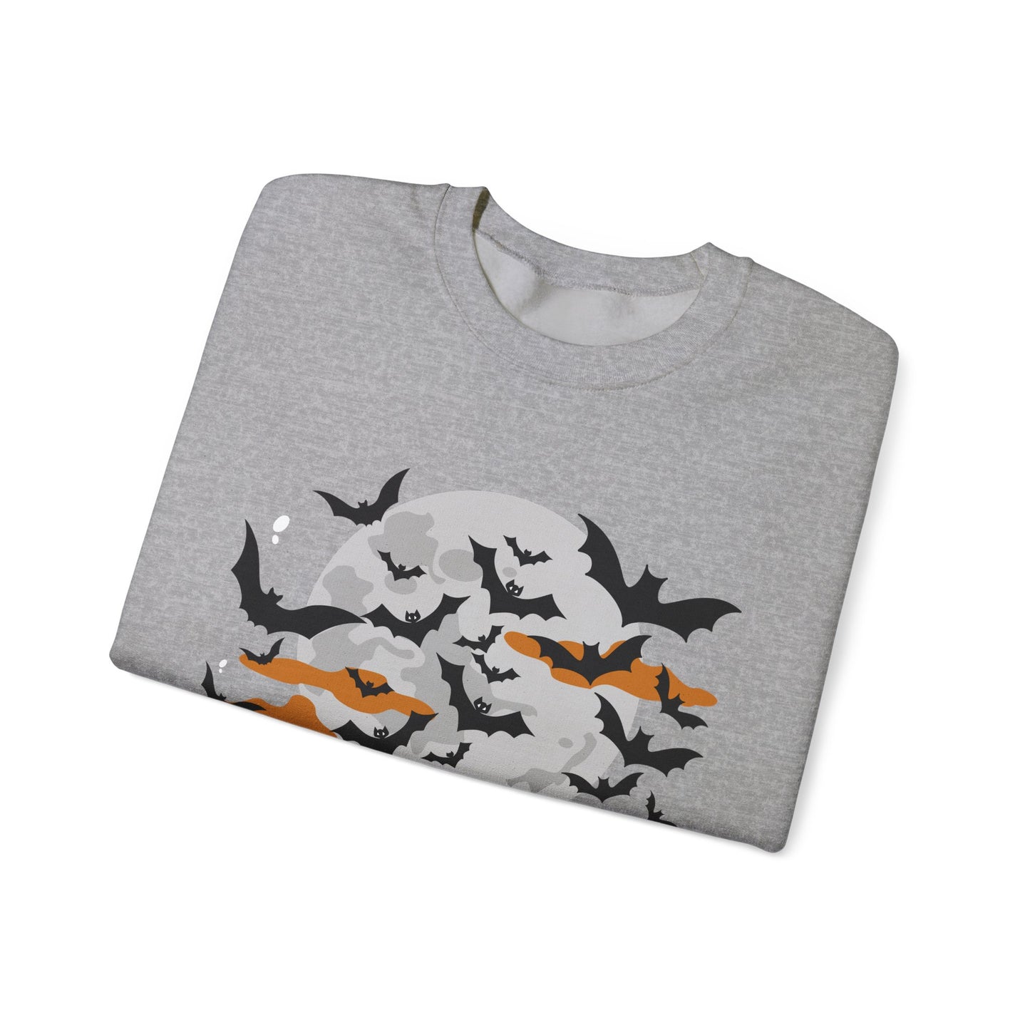 Spooky Skeleton Halloween Sweatshirt, Cozy Crewneck Pullover, Unisex Halloween Apparel, Fall Fashion, Perfect for Pumpkin Patches
