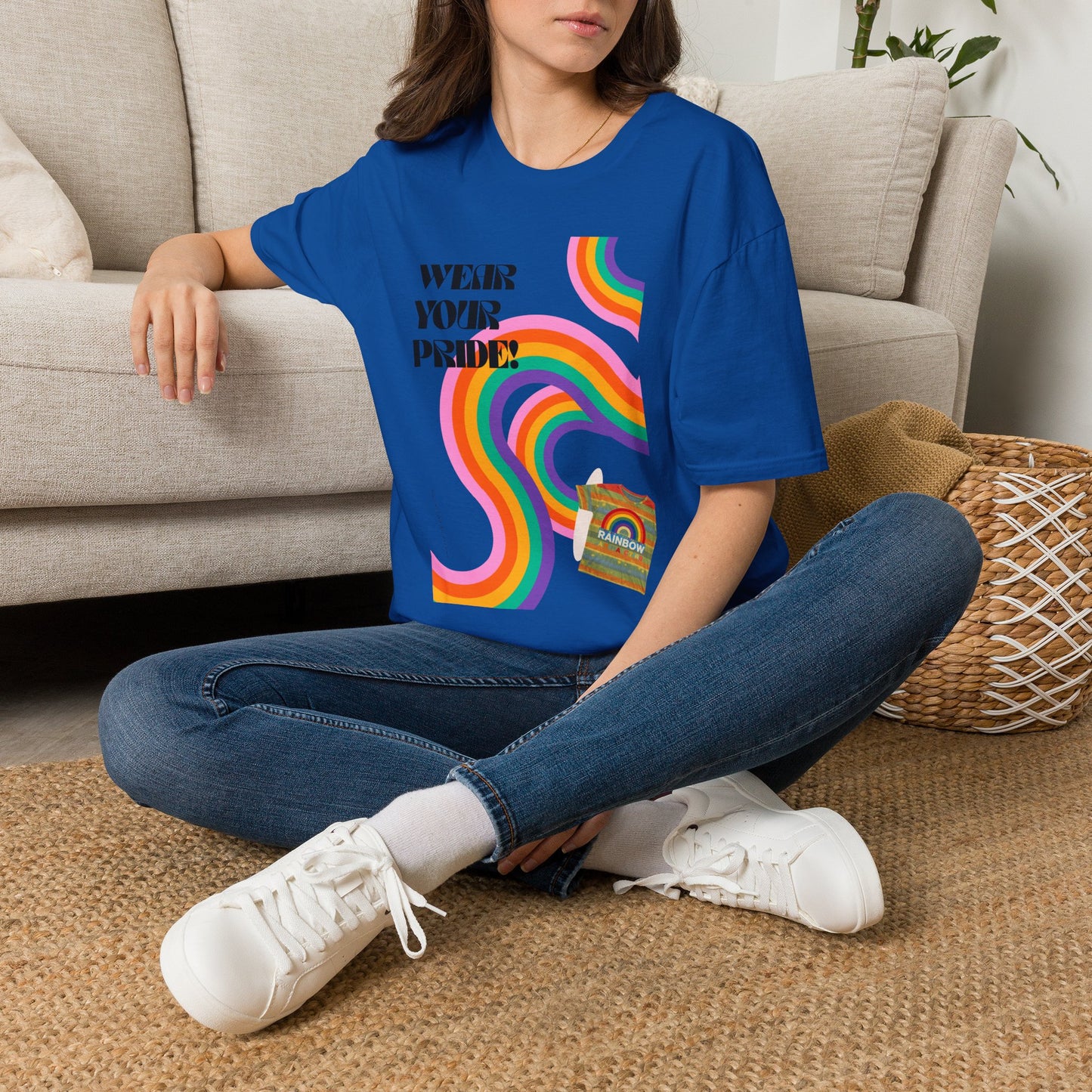 Wear Your Pride T-Shirt | Rainbow Waves LGBT Pride Tee