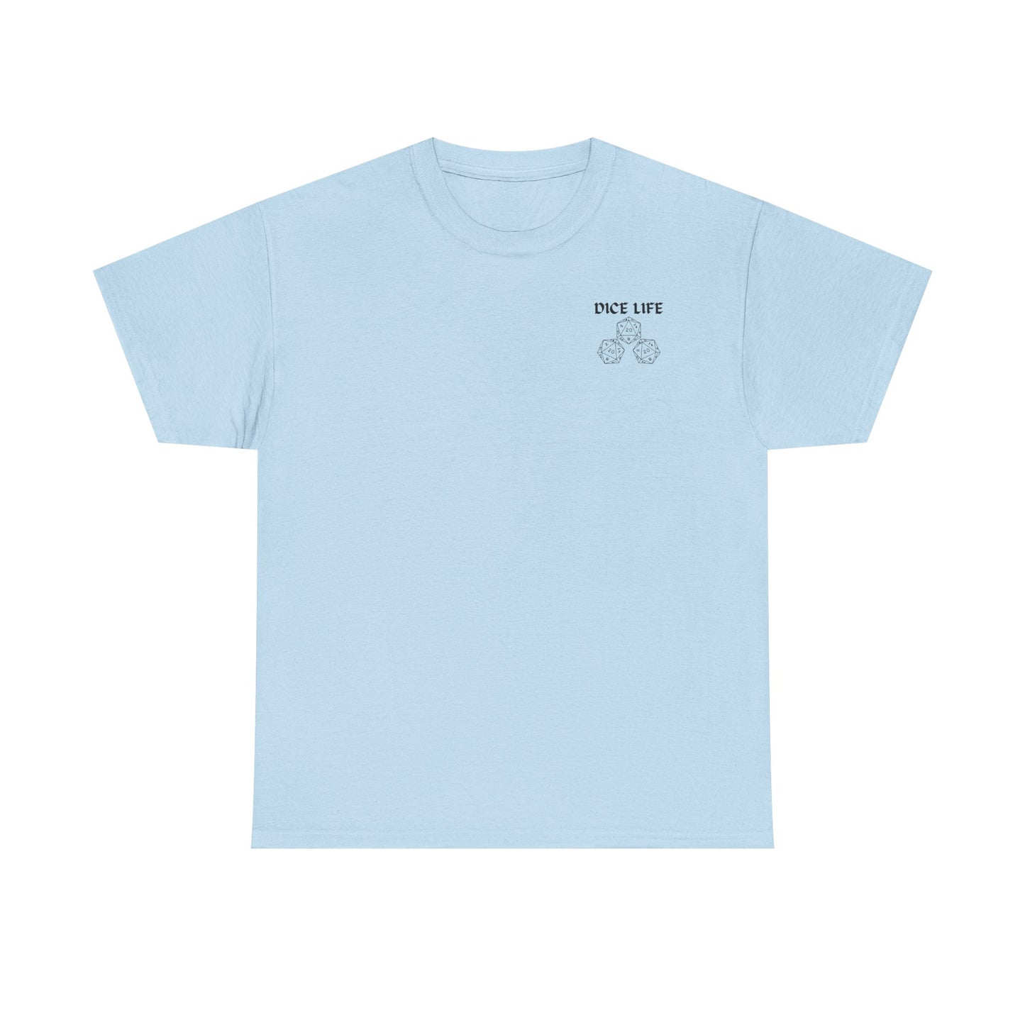 Dice Life Gaming T-Shirt, Perfect for Gamers, D&D Enthusiasts, Casual Wear, Gift for Tabletop Players, Unisex Graphic Tee