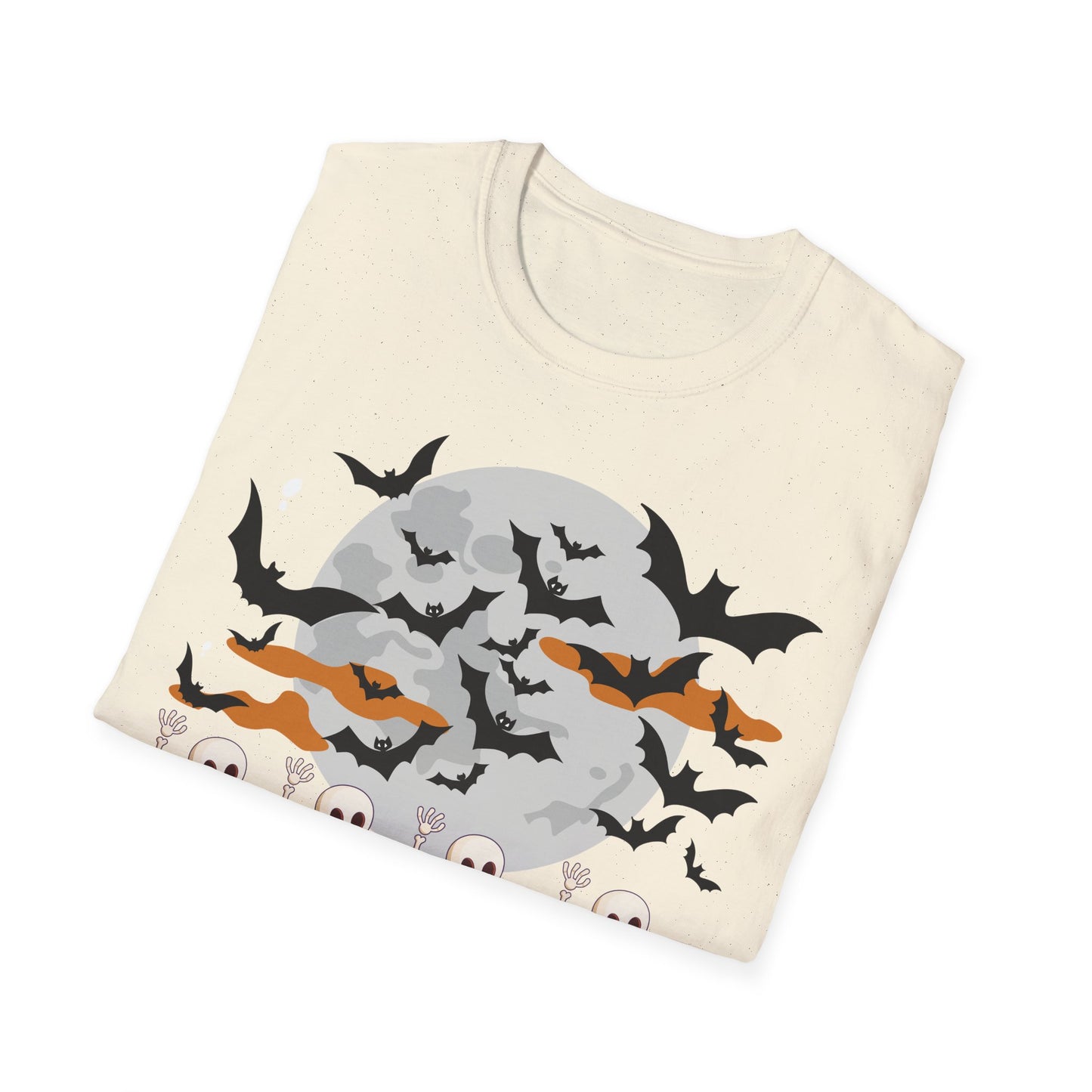Halloween Skeleton Dance T-Shirt, Unisex Tee for Halloween Parties, Spooky Season Shirt, Cute Skeleton Design, Fun Graphic Tee