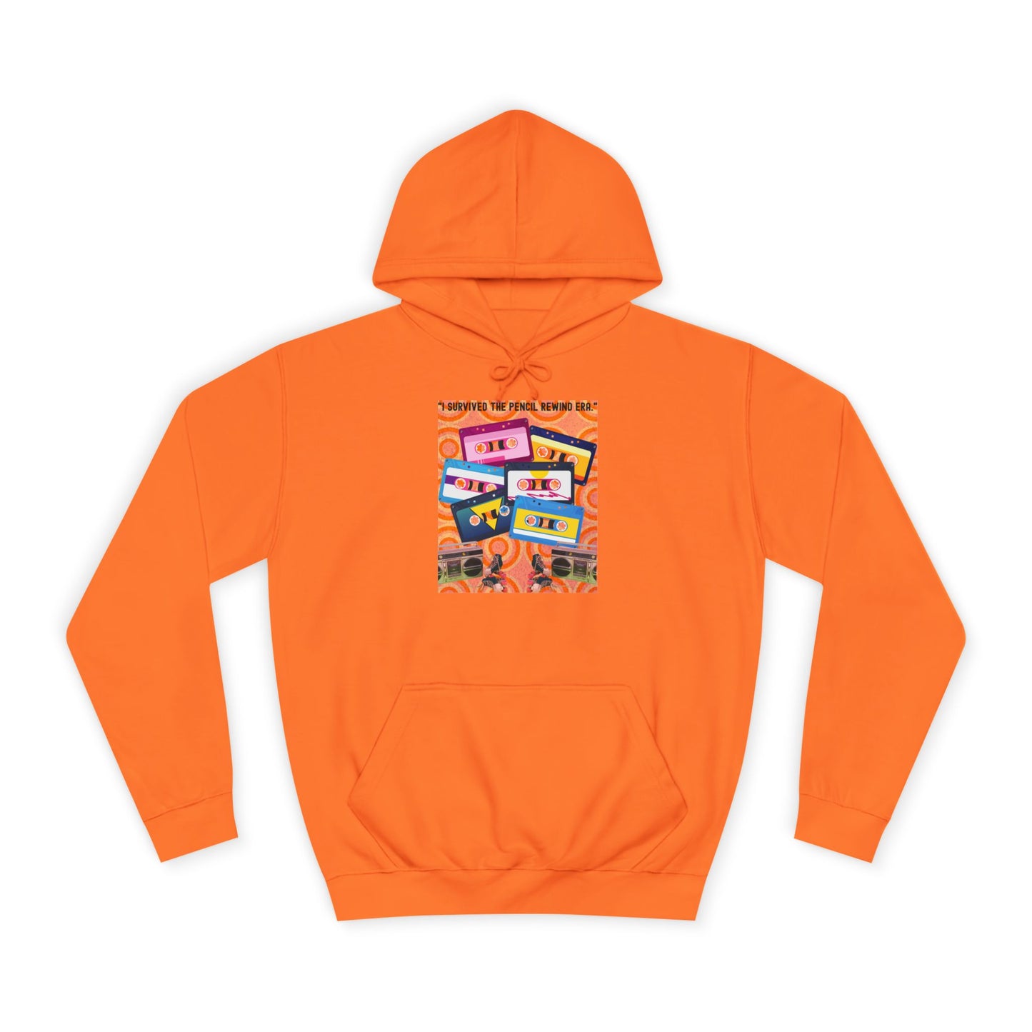 Colorful Retro College Hoodie, Unisex College Sweatshirt, Graphic Hoodie for Students, Cozy Casual Wear, Gift for College Students