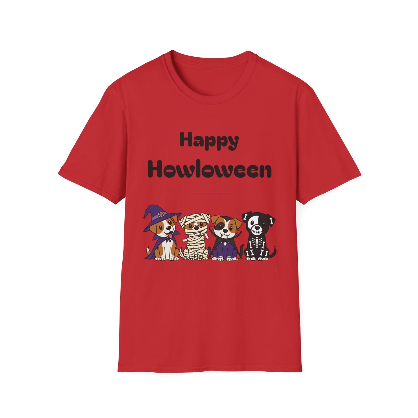 Happy Howloween Dog T-Shirt, Halloween Tee, Fun Pet Lover Gift, Unisex Shirt, Cozy Halloween Outfit, Dog Costume Celebration