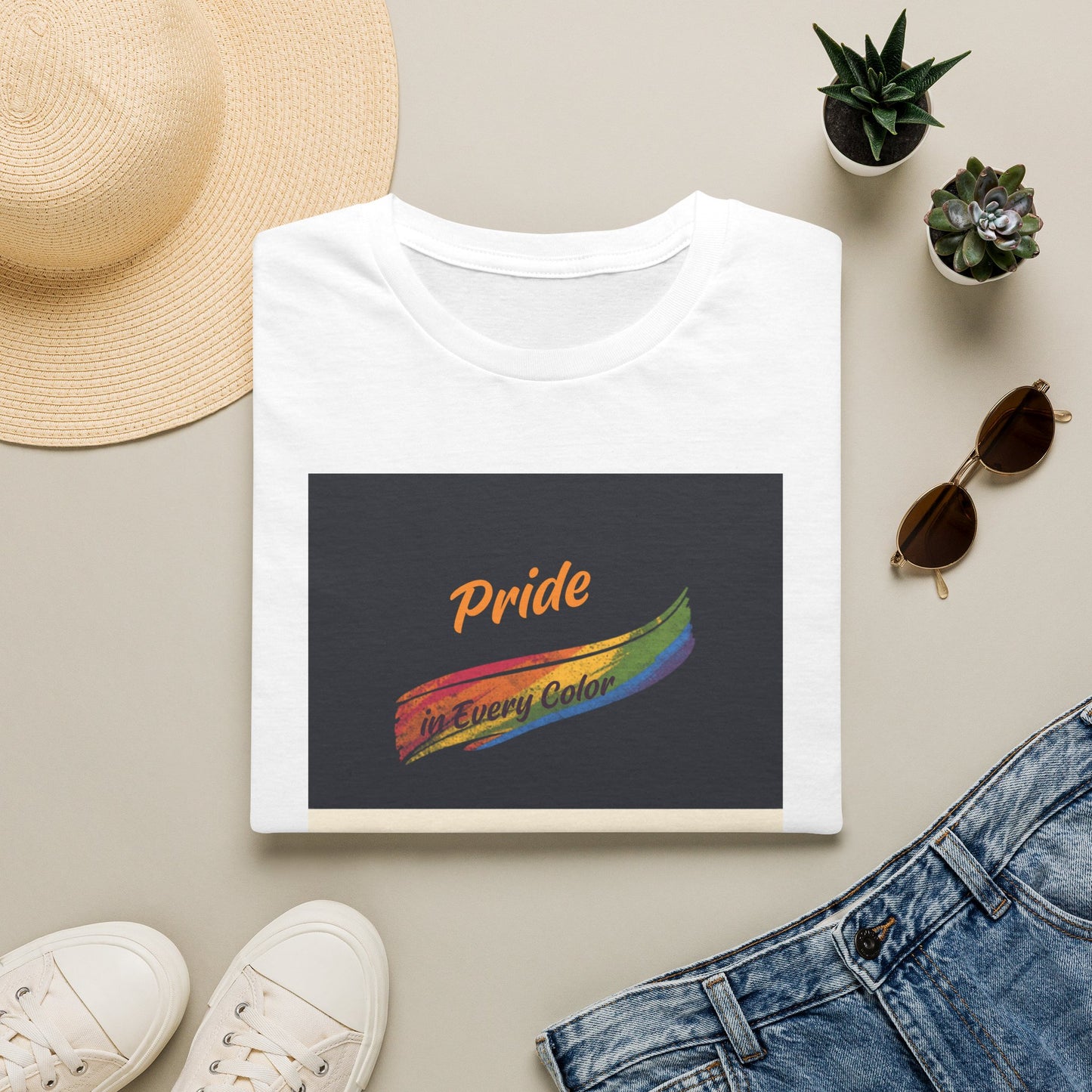 Pride Rainbow Brushstroke Together We Shine T-Shirt | LGBTQ+ Pride Tee