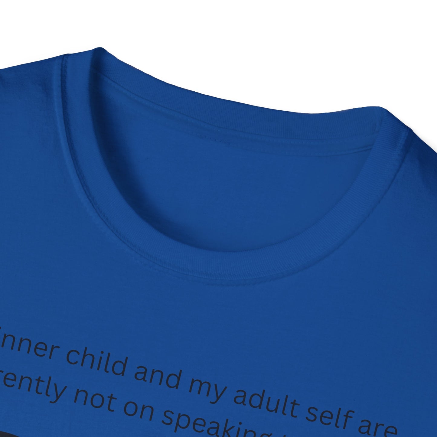 Humorous Inner Child T-Shirt, Funny Gift, Unisex Tee, Adult Humor Shirt, Self-Care Apparel, Memorable Occasion Shirt