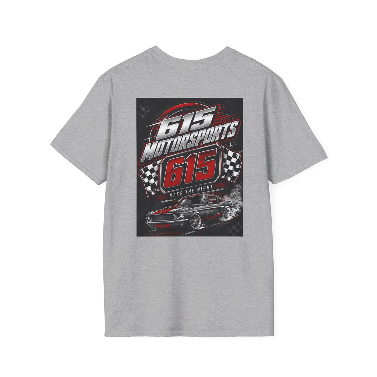 615 Motorsports T-Shirt | Racing Logo Tee, Small Chest Print