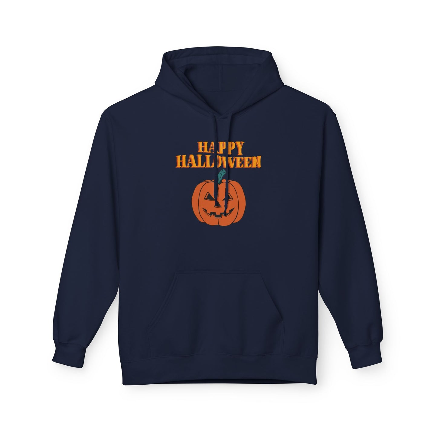 Halloween Pumpkin Hoodie, Unisex Fleece Pullover for Fall, Spooky Season Sweatshirt, October Celebration Gear, Trick or Treat Apparel