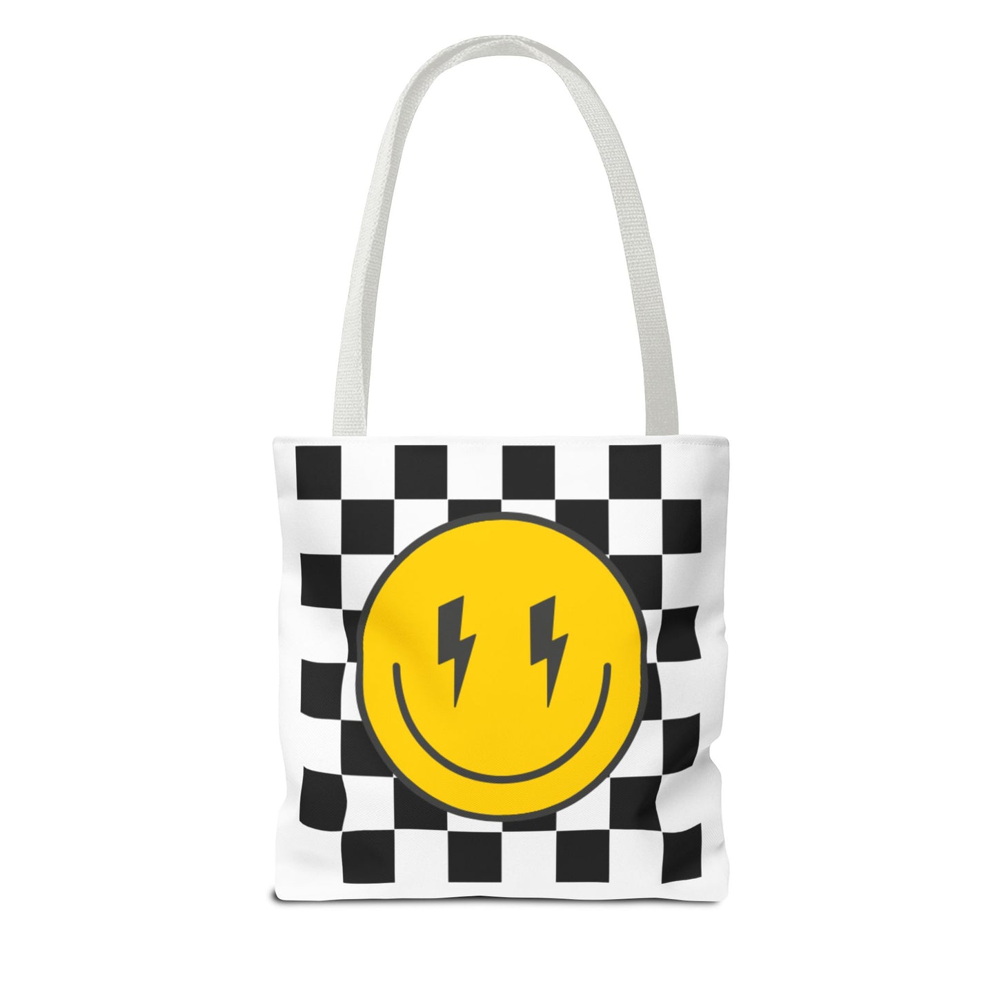 Cheerful Smiley Tote Bag, Fun Eco-Friendly Shopping Bag, Gift for Friends, Festival Essentials, Everyday Use