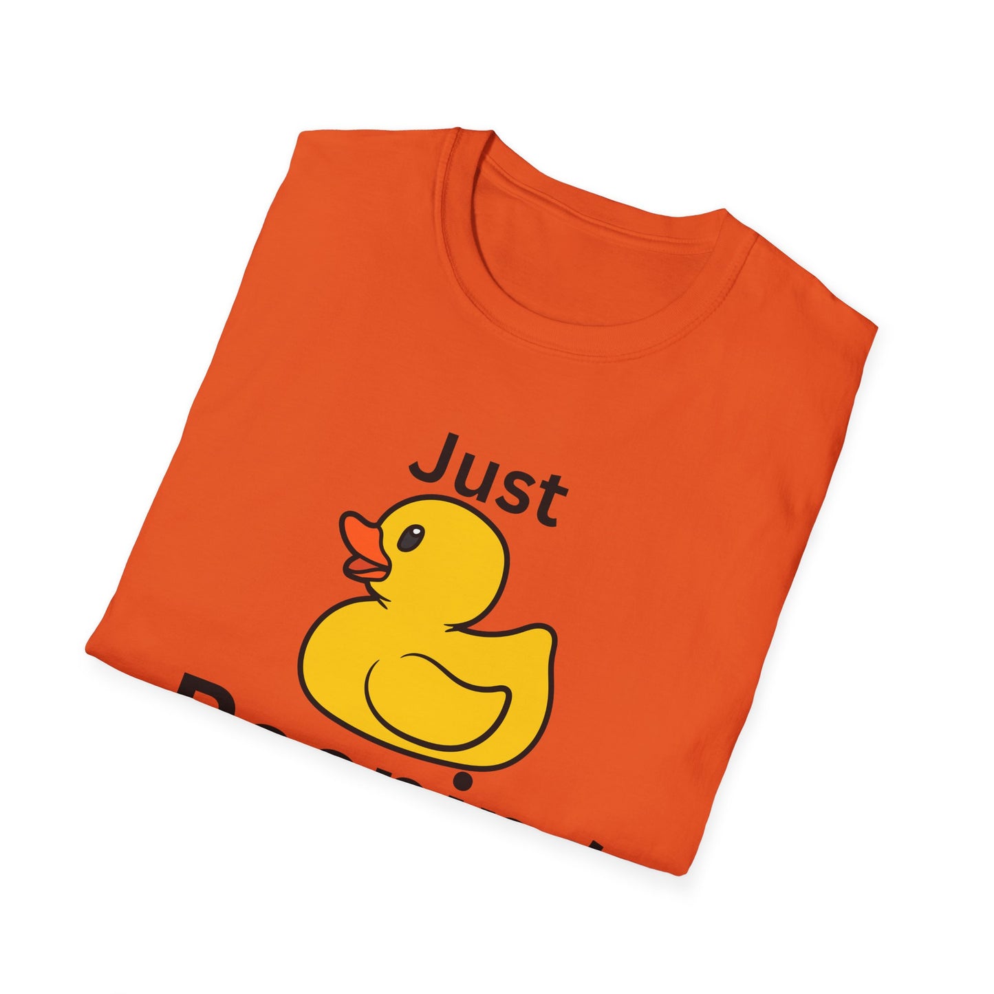 Just Peeping Duck T-Shirt, Fun Graphic Tee, Gift for Duck Lovers, Casual Apparel, Cute Gift for Birthdays