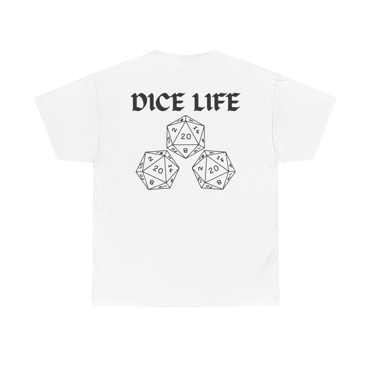 Dice Life Gaming T-Shirt, Perfect for Gamers, D&D Enthusiasts, Casual Wear, Gift for Tabletop Players, Unisex Graphic Tee