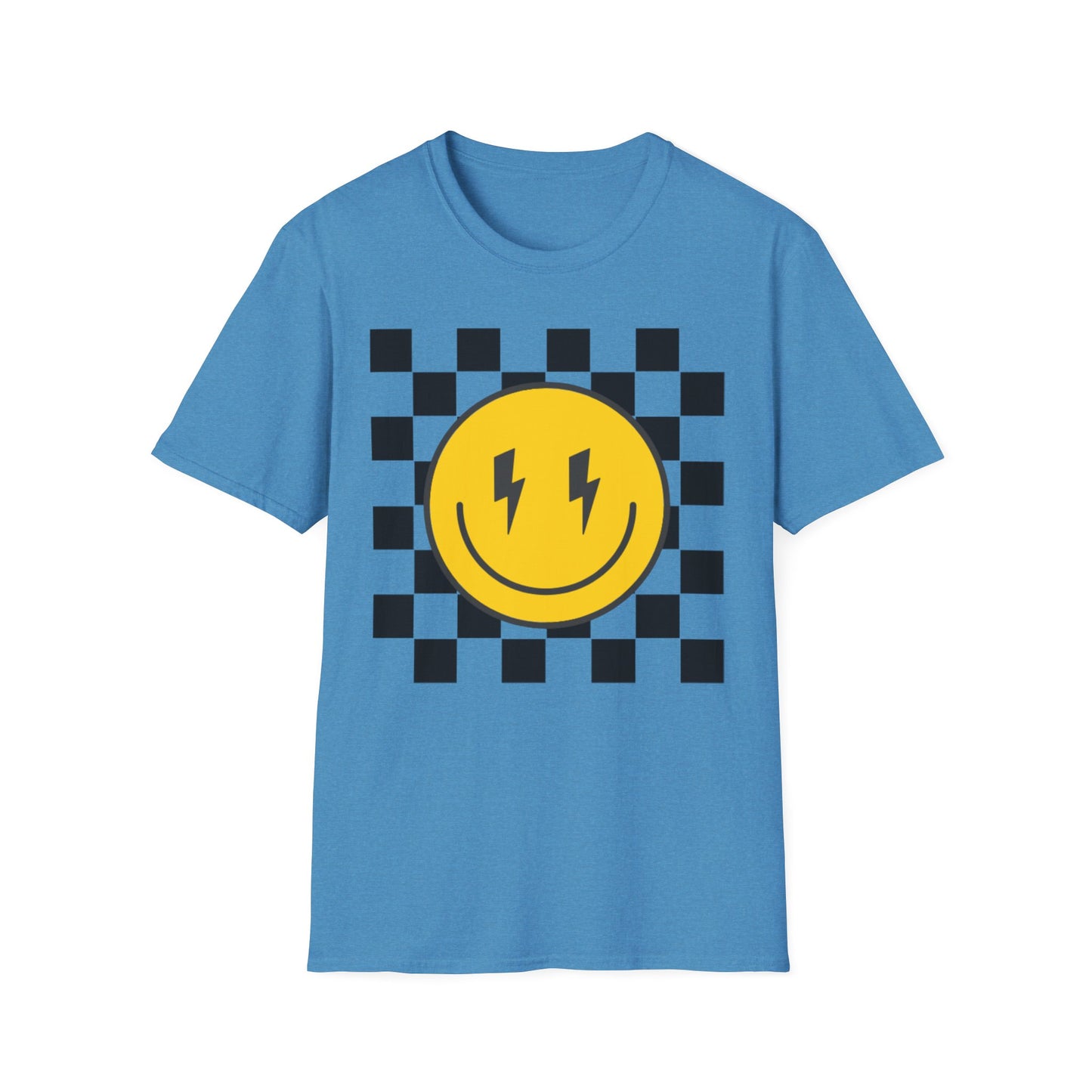 Retro Smiley Face Unisex T-Shirt, Casual Wear, Fun Graphic Tee, Gift for Friends, Summer Style, Festival Apparel, Joyful Design