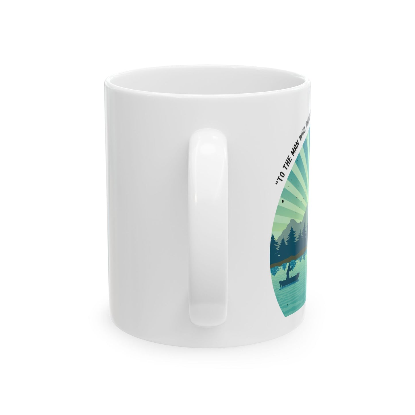Nature-Inspired Ceramic Mug for Coffee Lovers, Adventure Gift, Hiking Mug, Eco-Friendly Cup, Personalized Nature Vibes