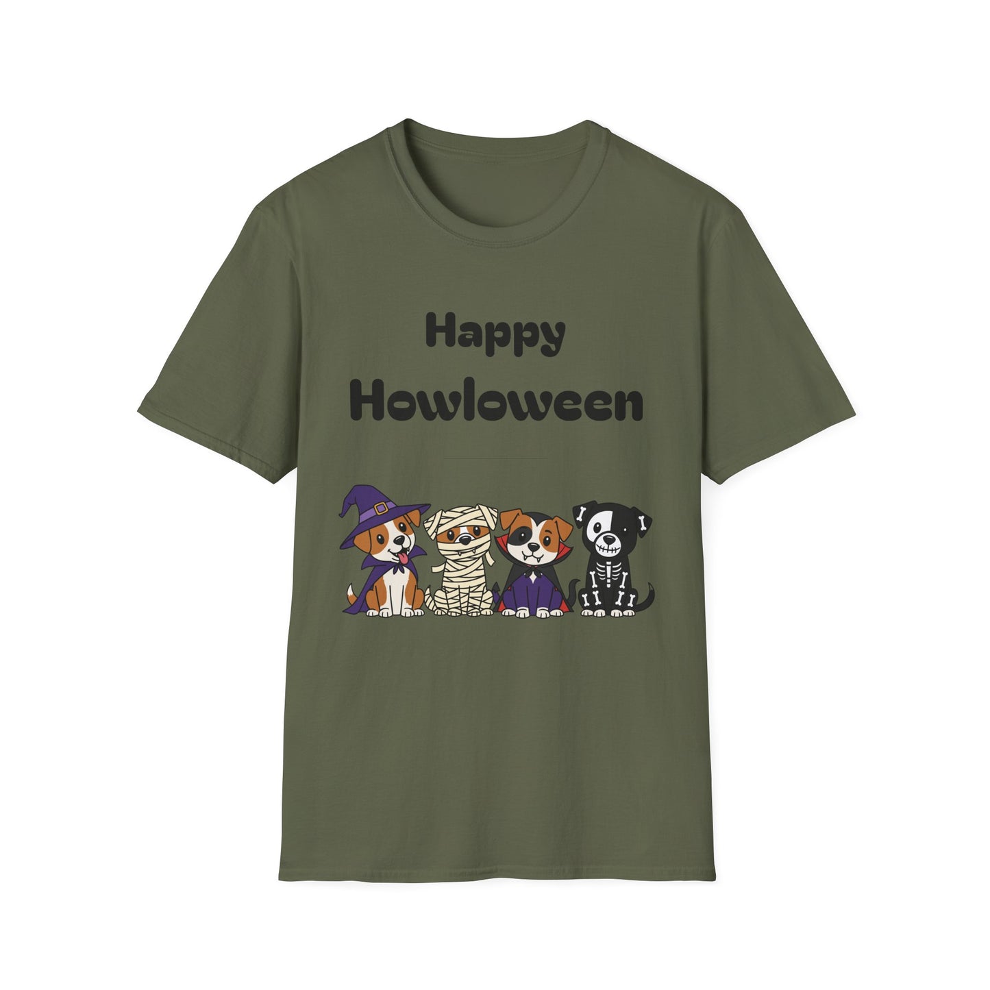 Happy Howloween Dog T-Shirt, Halloween Tee, Fun Pet Lover Gift, Unisex Shirt, Cozy Halloween Outfit, Dog Costume Celebration