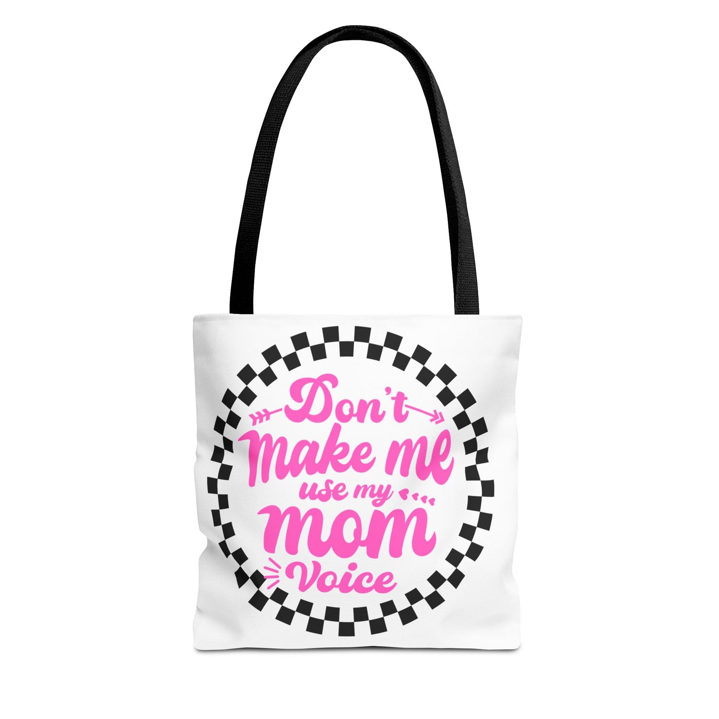 Mom Voice Tote Bag - Funny Gift for Moms, Ideal for Mother's Day, Daily Use, Grocery Shopping, Eco-Friendly, Parenting Humor