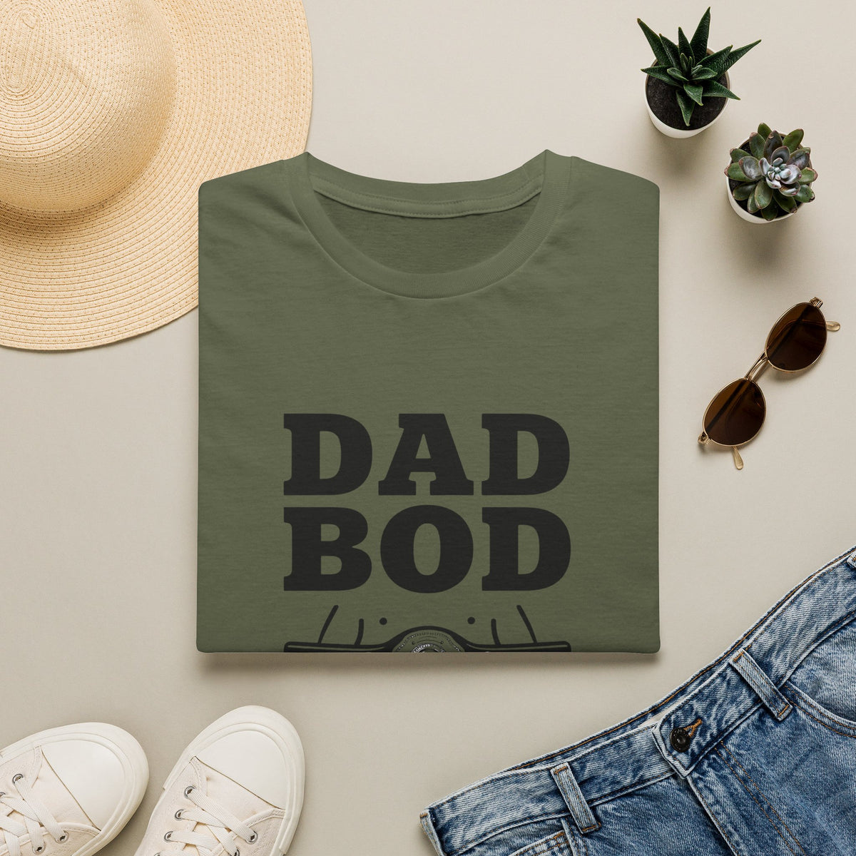 Dad Bod Father Figure T-Shirt | Funny Dad Bod Tee