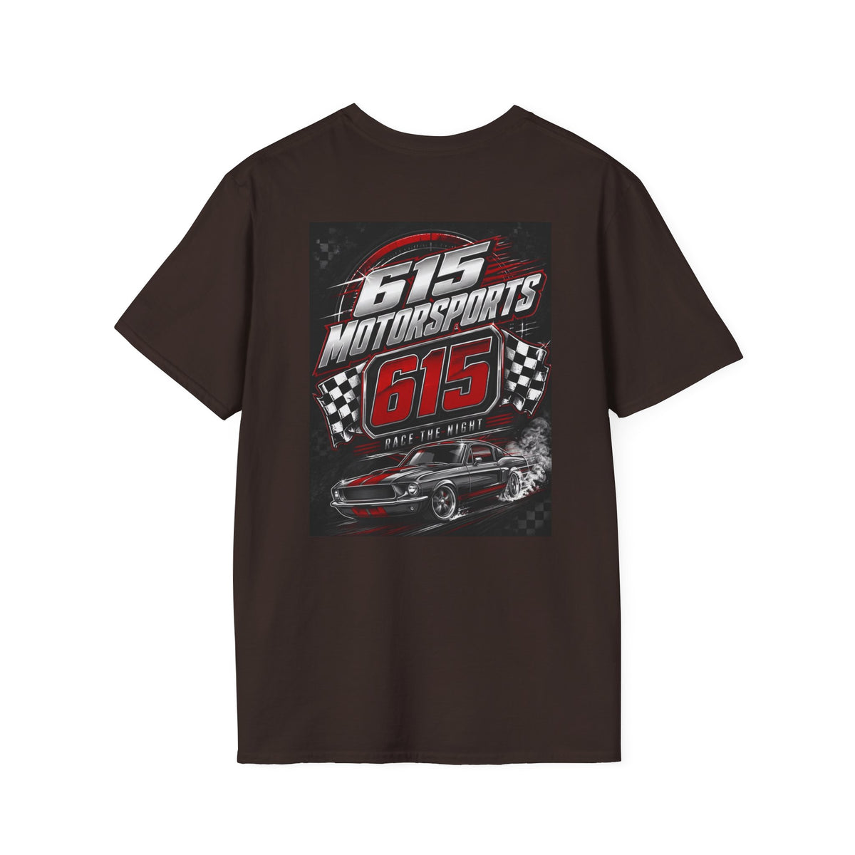 615 Motorsports T-Shirt | Racing Logo Tee, Small Chest Print