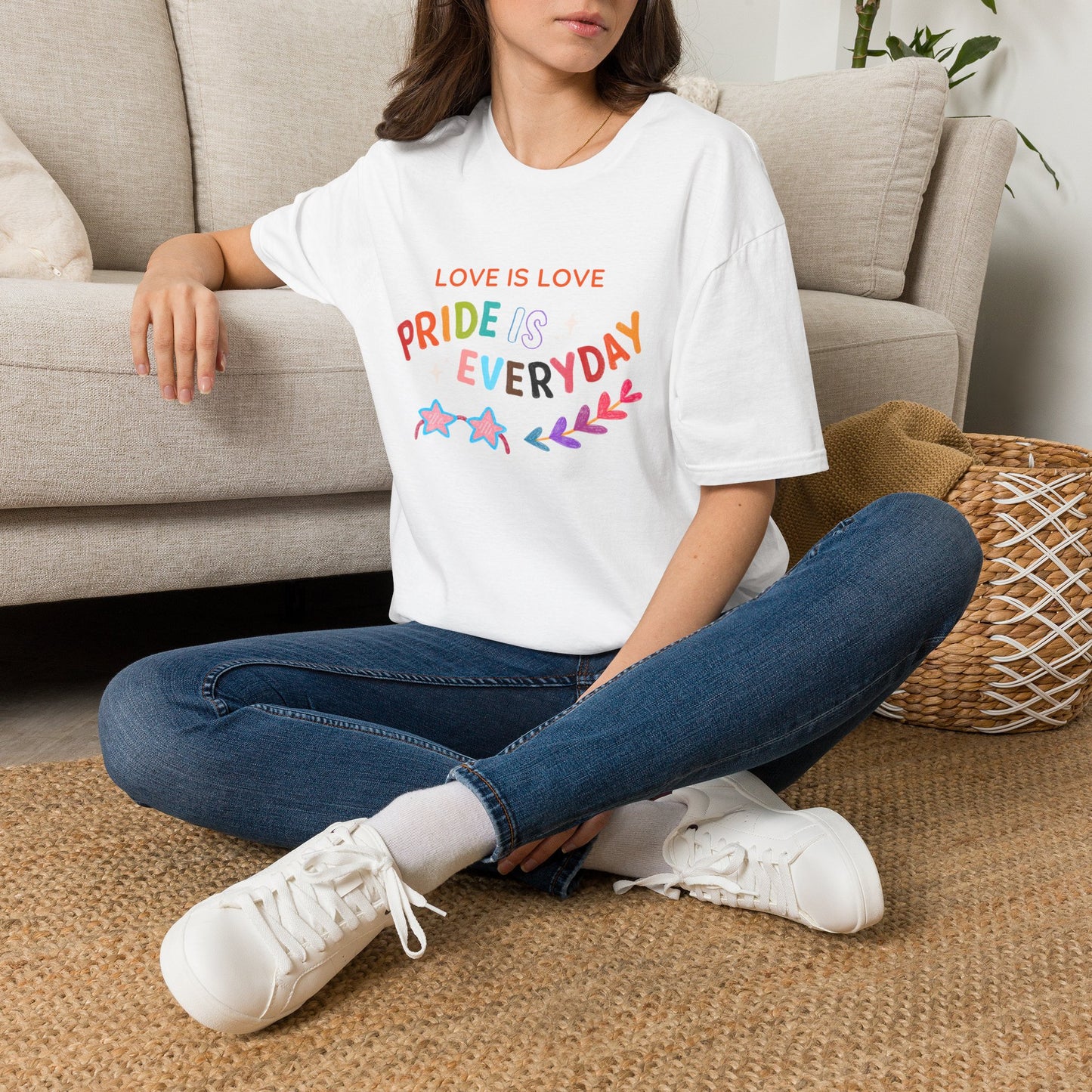 Love Is Love Pride Is Everyday T-Shirt | Rainbow Typography