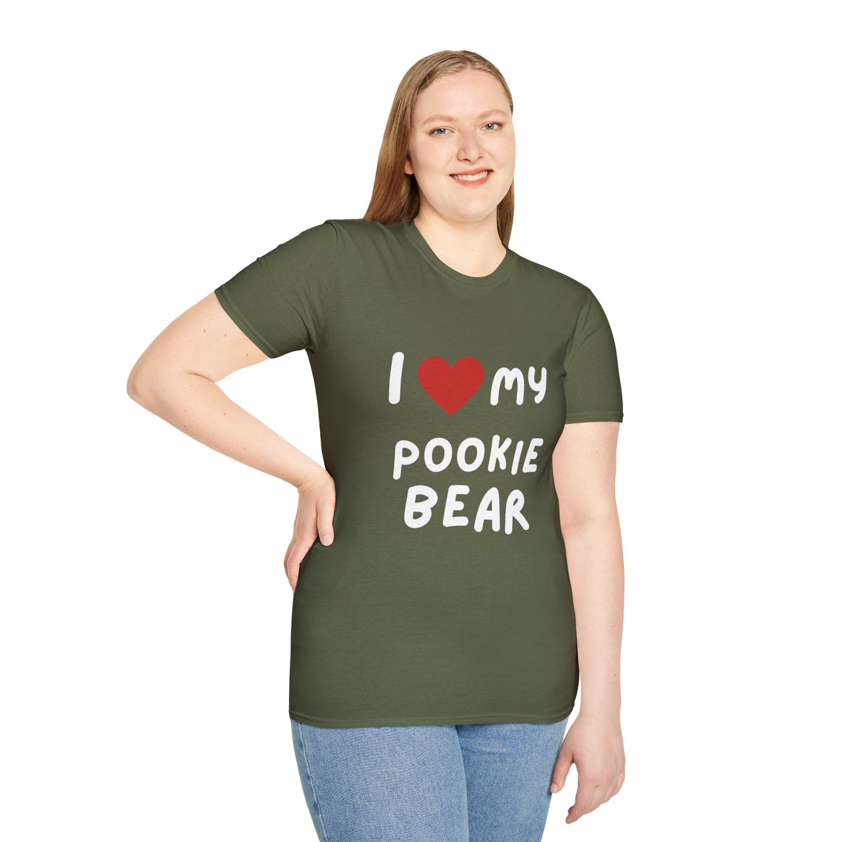 I Heart My Pookie Bear T-Shirt | Cute Heart Typography Tee