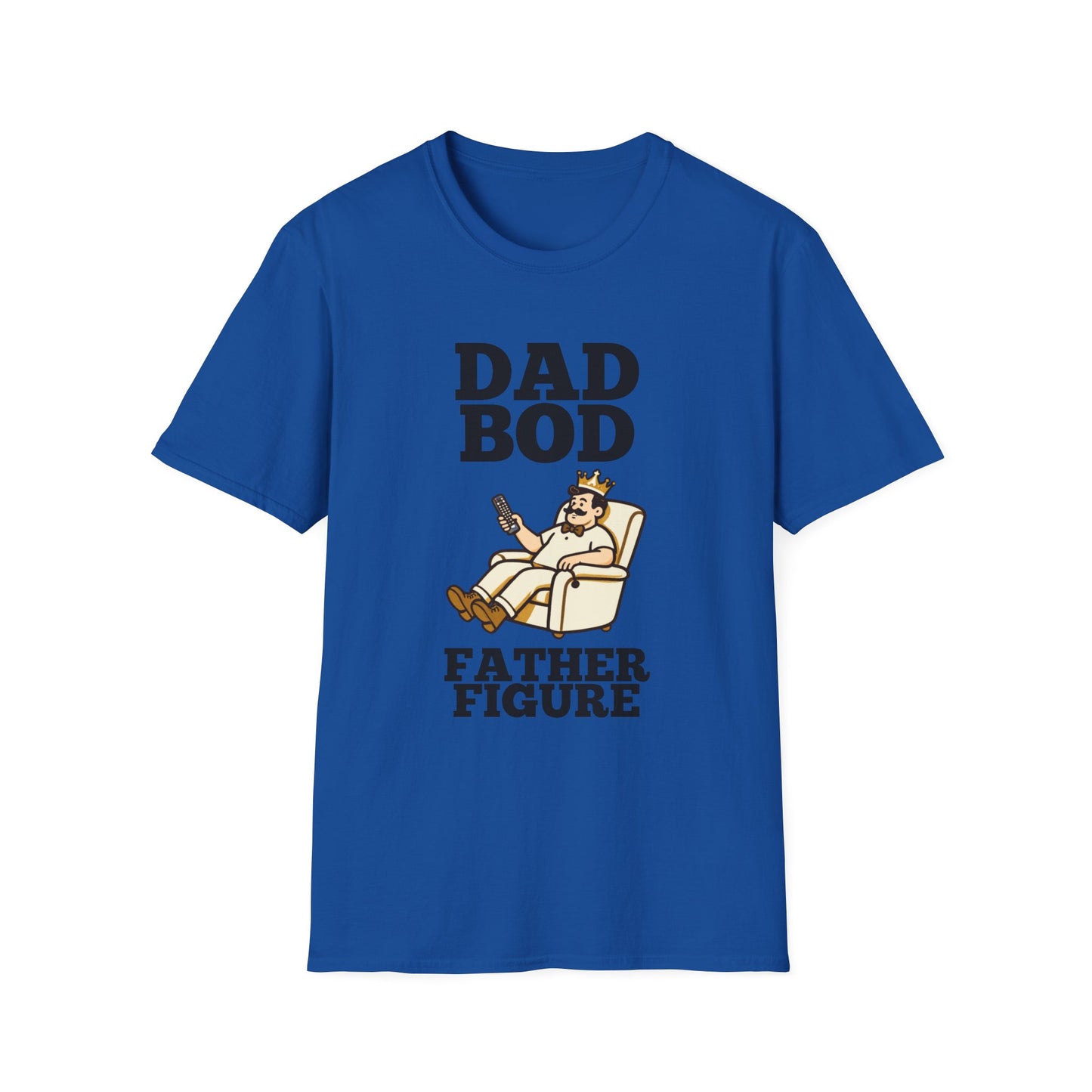 Dad Bod King illustration T-Shirt | Father Figure typography tee