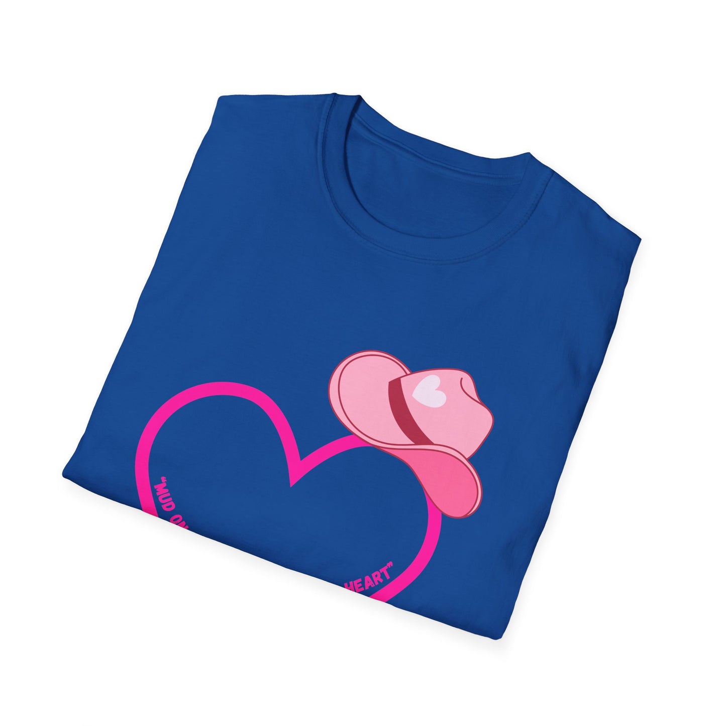 Pink Cowboy Hat Heart T-Shirt | Western Heart Graphic Tee