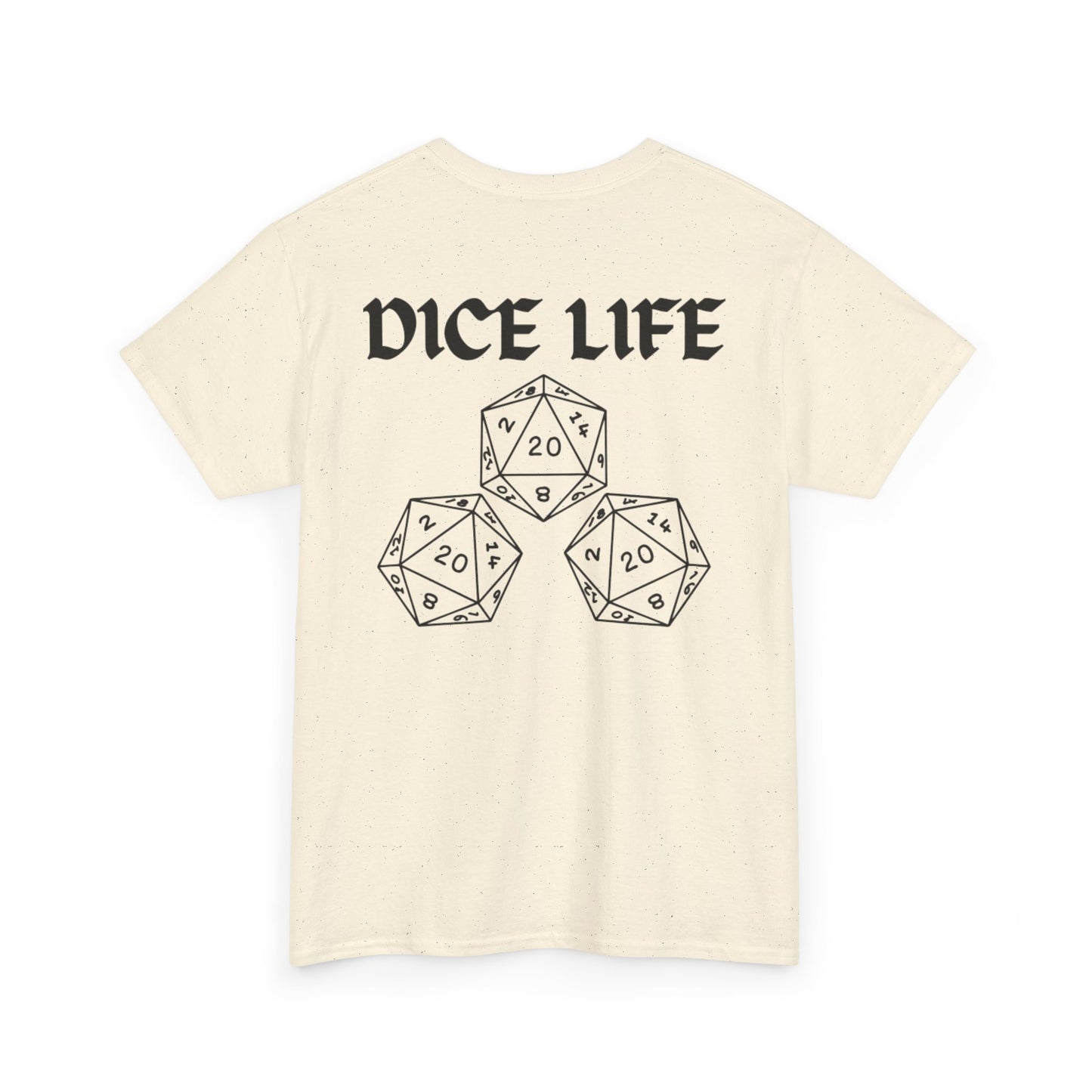 Dice Life Gaming T-Shirt, Perfect for Gamers, D&D Enthusiasts, Casual Wear, Gift for Tabletop Players, Unisex Graphic Tee