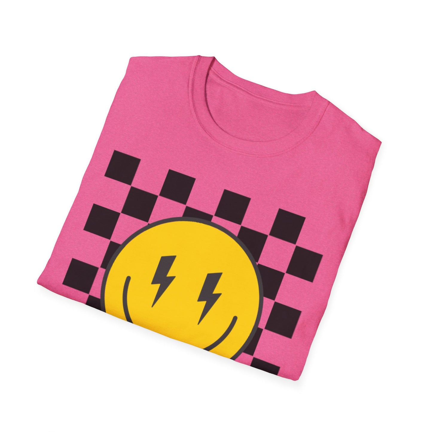 Retro Smiley Face Unisex T-Shirt, Casual Wear, Fun Graphic Tee, Gift for Friends, Summer Style, Festival Apparel, Joyful Design