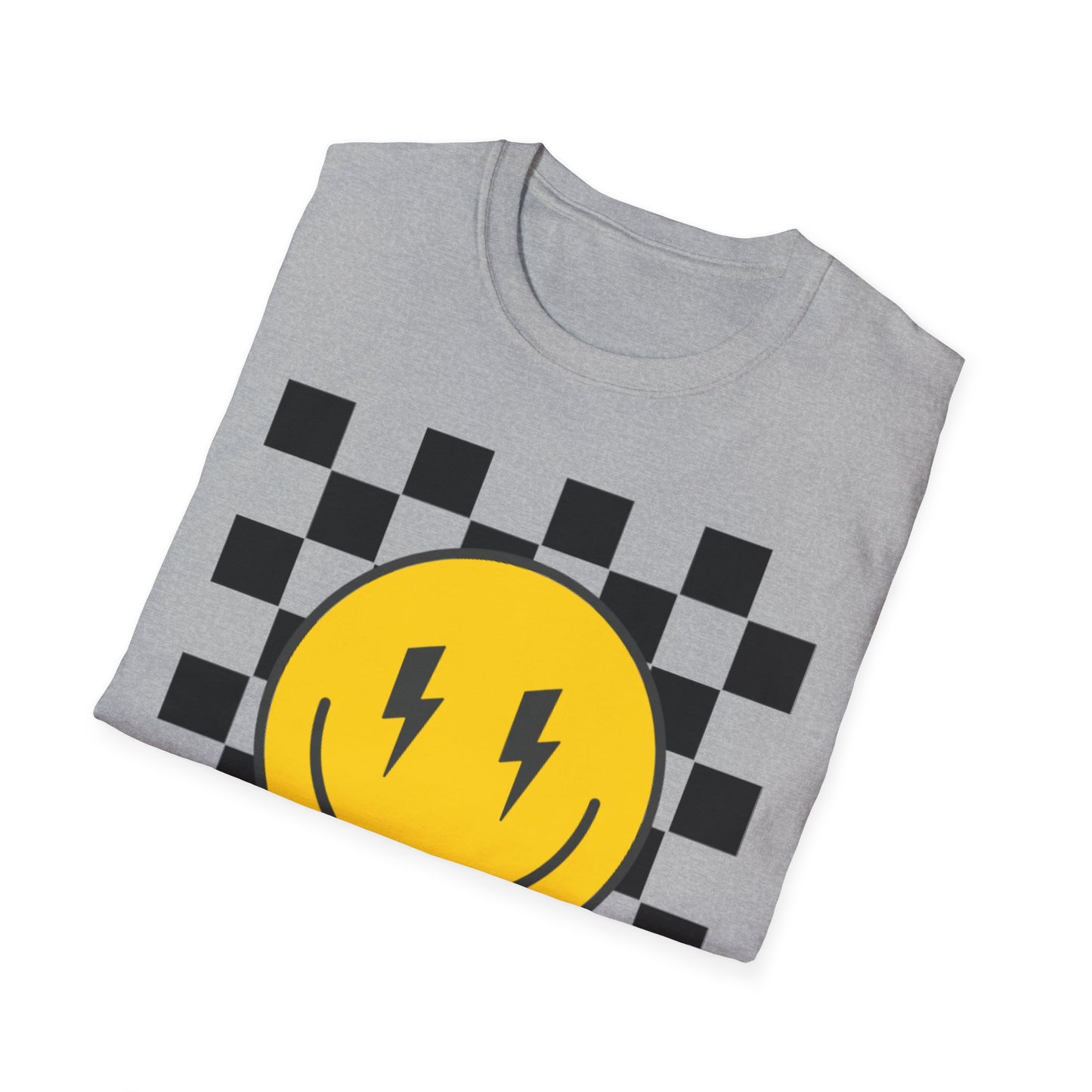 Retro Smiley Face Unisex T-Shirt, Casual Wear, Fun Graphic Tee, Gift for Friends, Summer Style, Festival Apparel, Joyful Design