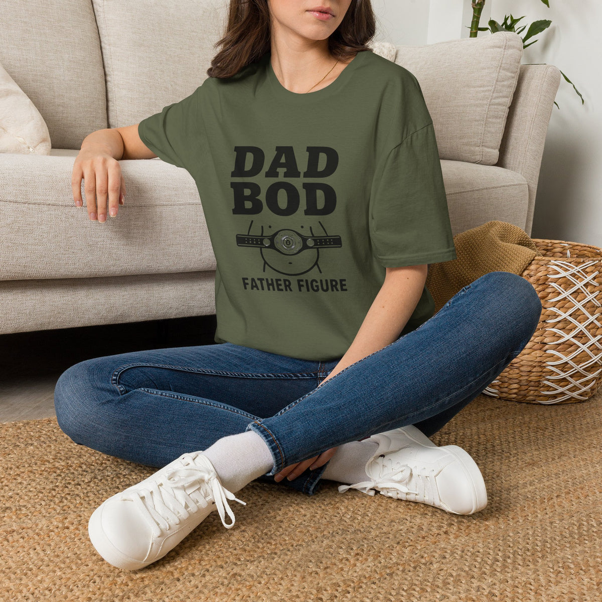 Dad Bod Father Figure T-Shirt | Funny Dad Bod Tee