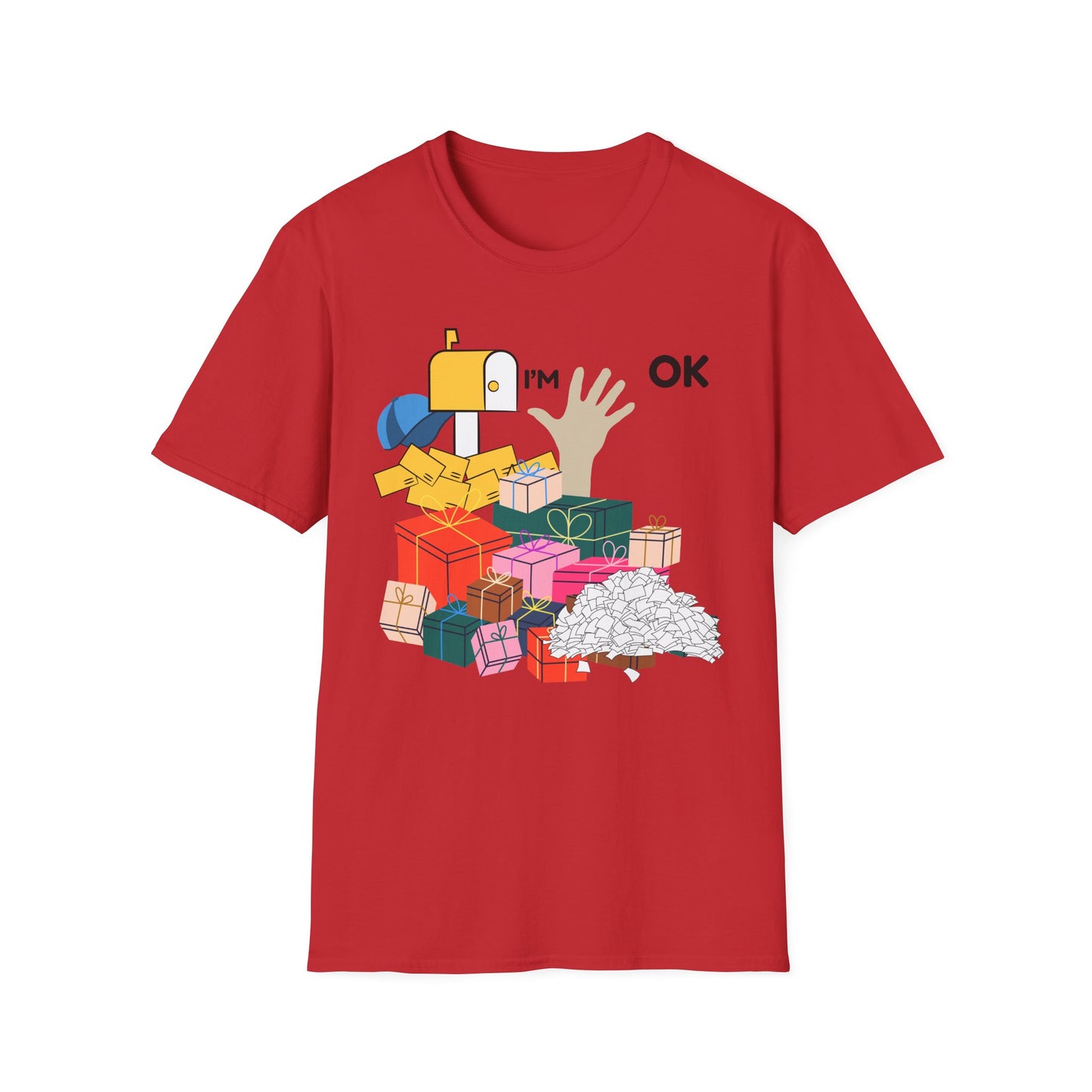 Mail Carrier shirt  I'm OK Graphic Tee, Gift for Friends, Casual Wear, Holiday Apparel, Fun  Quirky Style