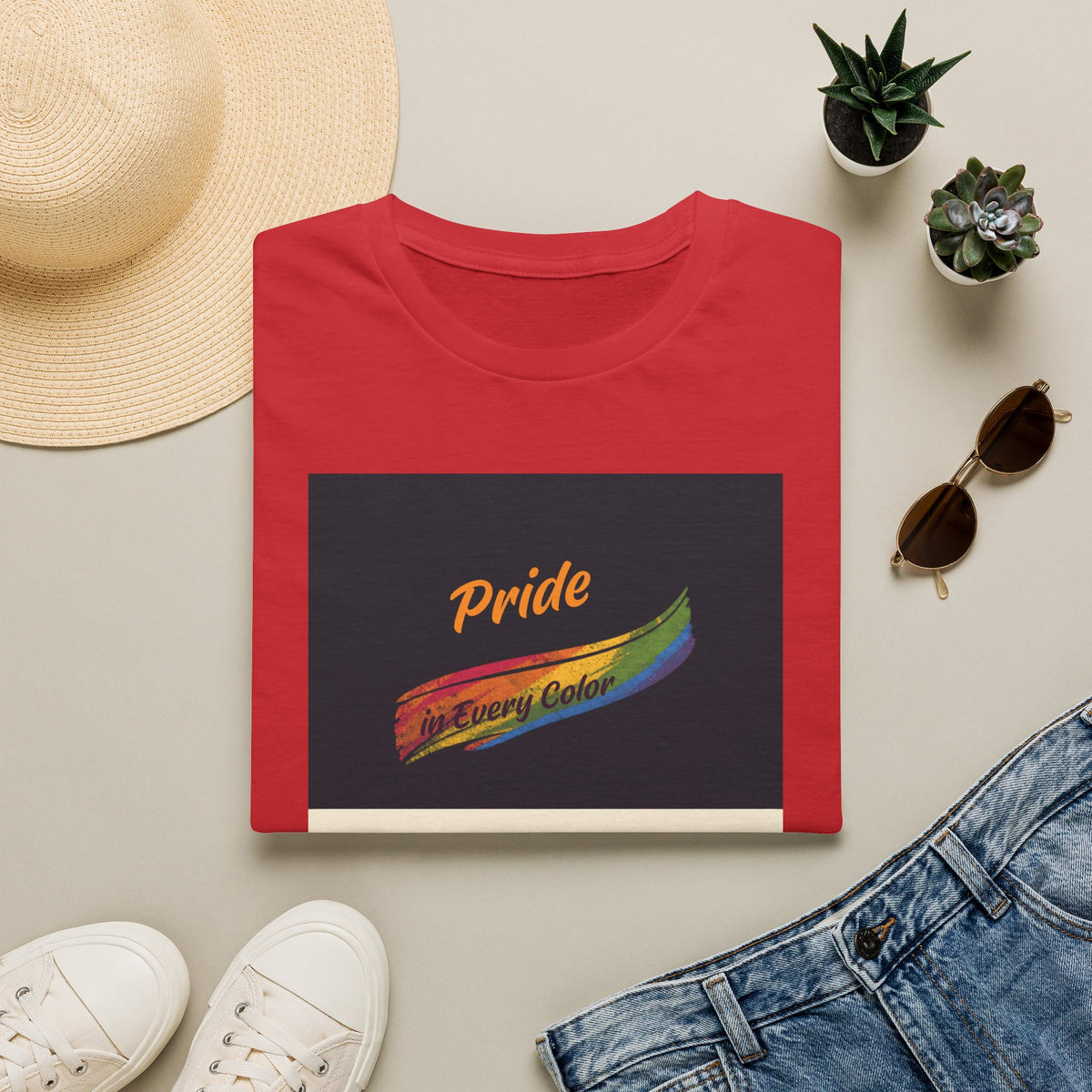 Pride Rainbow Brushstroke Together We Shine T-Shirt | LGBTQ+ Pride Tee