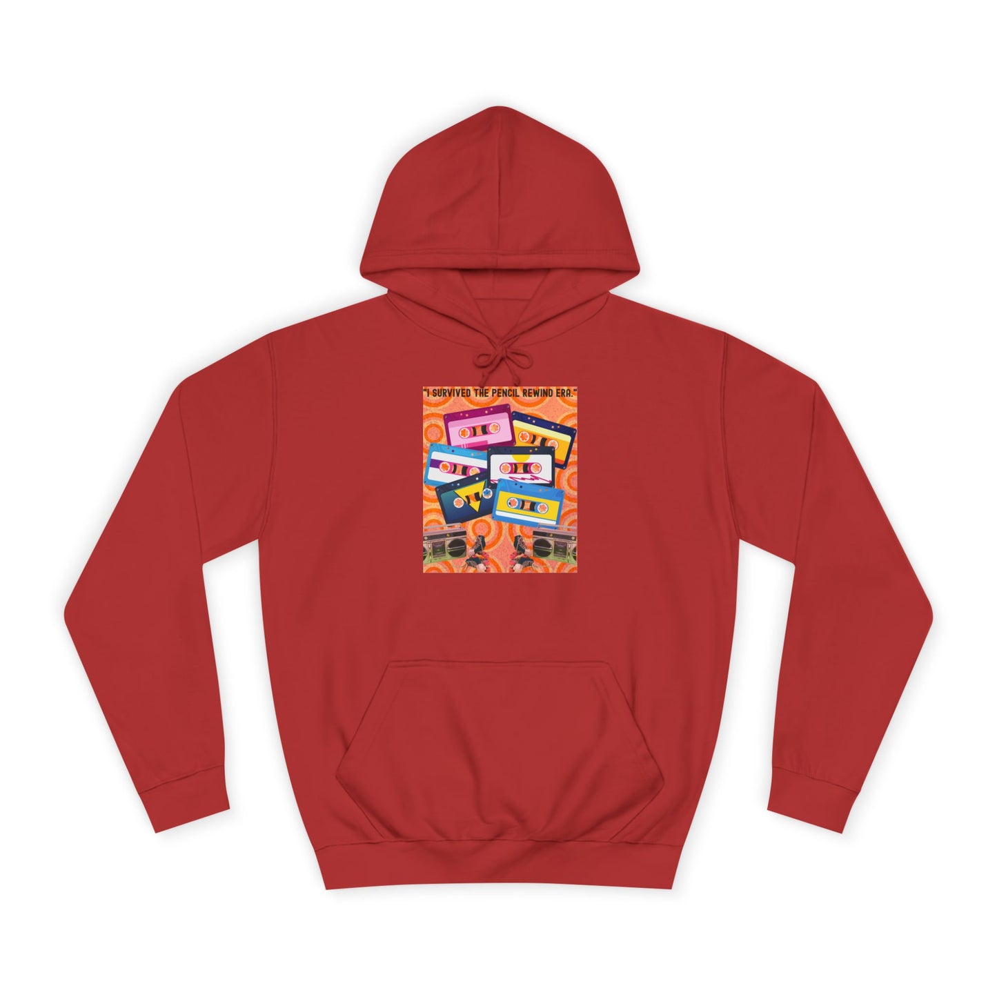 Colorful Retro College Hoodie, Unisex College Sweatshirt, Graphic Hoodie for Students, Cozy Casual Wear, Gift for College Students