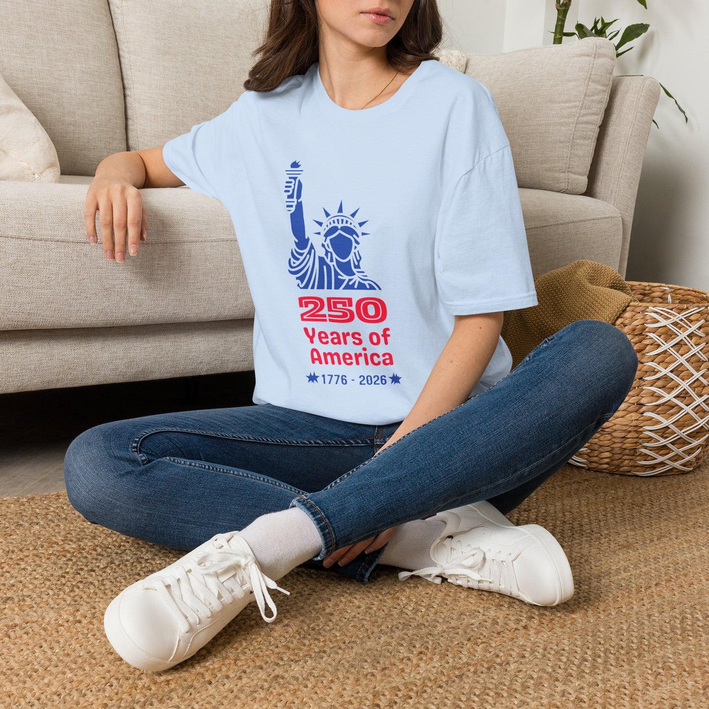 Statue of Liberty 250 Years of America T-Shirt | 1776-2026 Patriotic Tee
