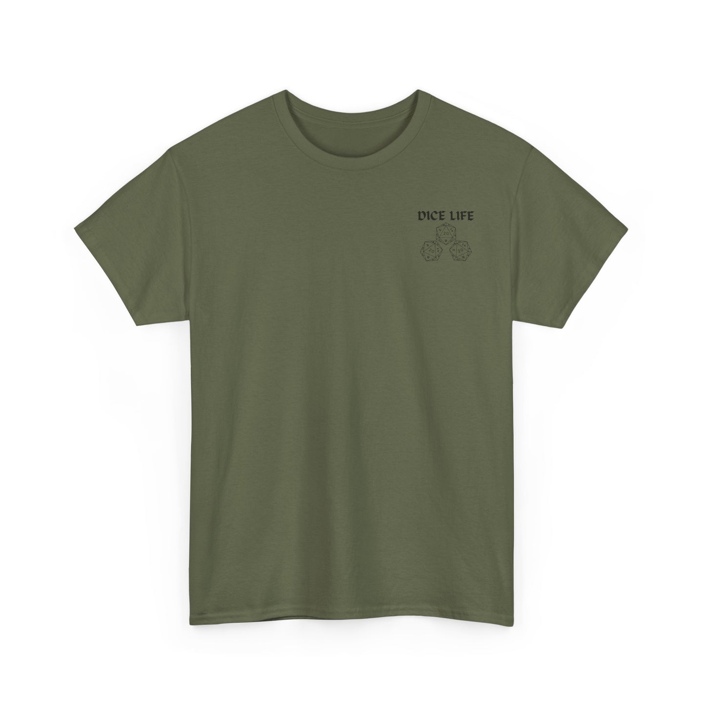 Dice Life Gaming T-Shirt, Perfect for Gamers, D&D Enthusiasts, Casual Wear, Gift for Tabletop Players, Unisex Graphic Tee