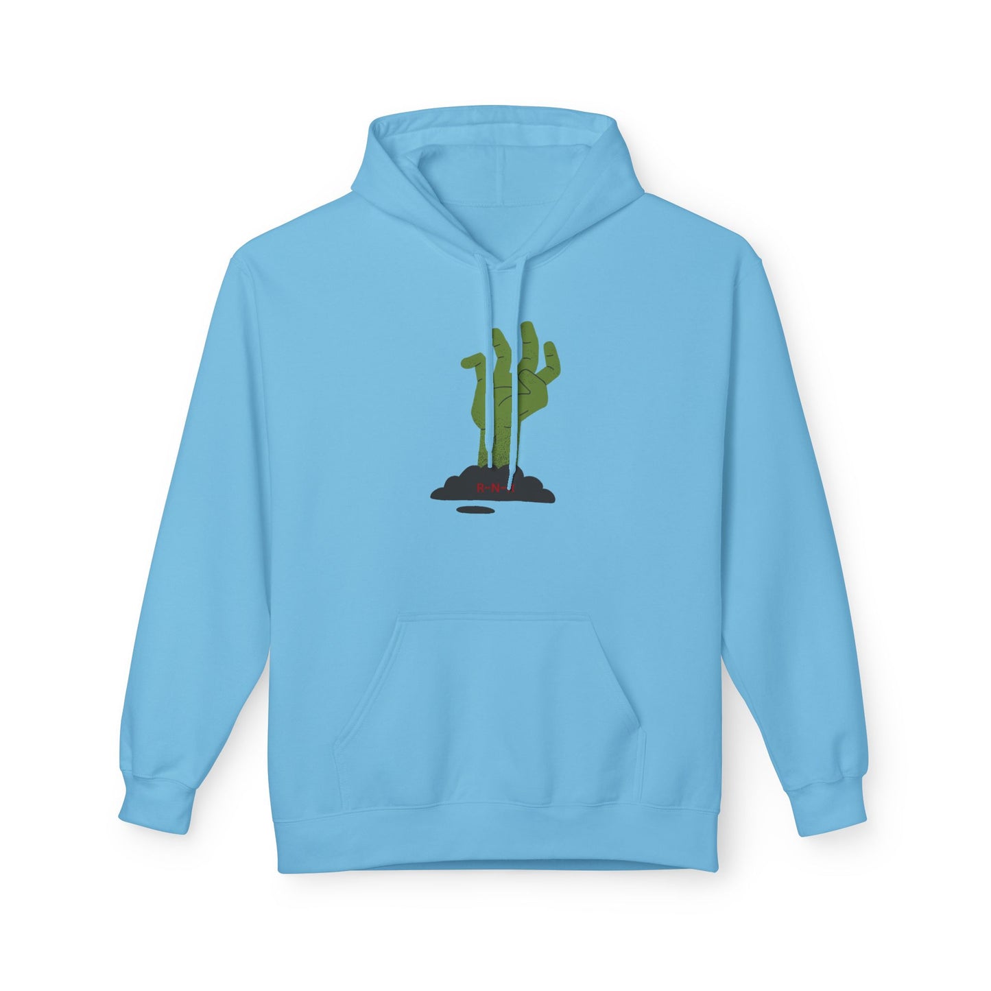 Zombie Hand Graphic Hoodie, Unisex Fleece Sweatshirt, Halloween Apparel, Cozy Hoodie, Unique Gift for Nerds