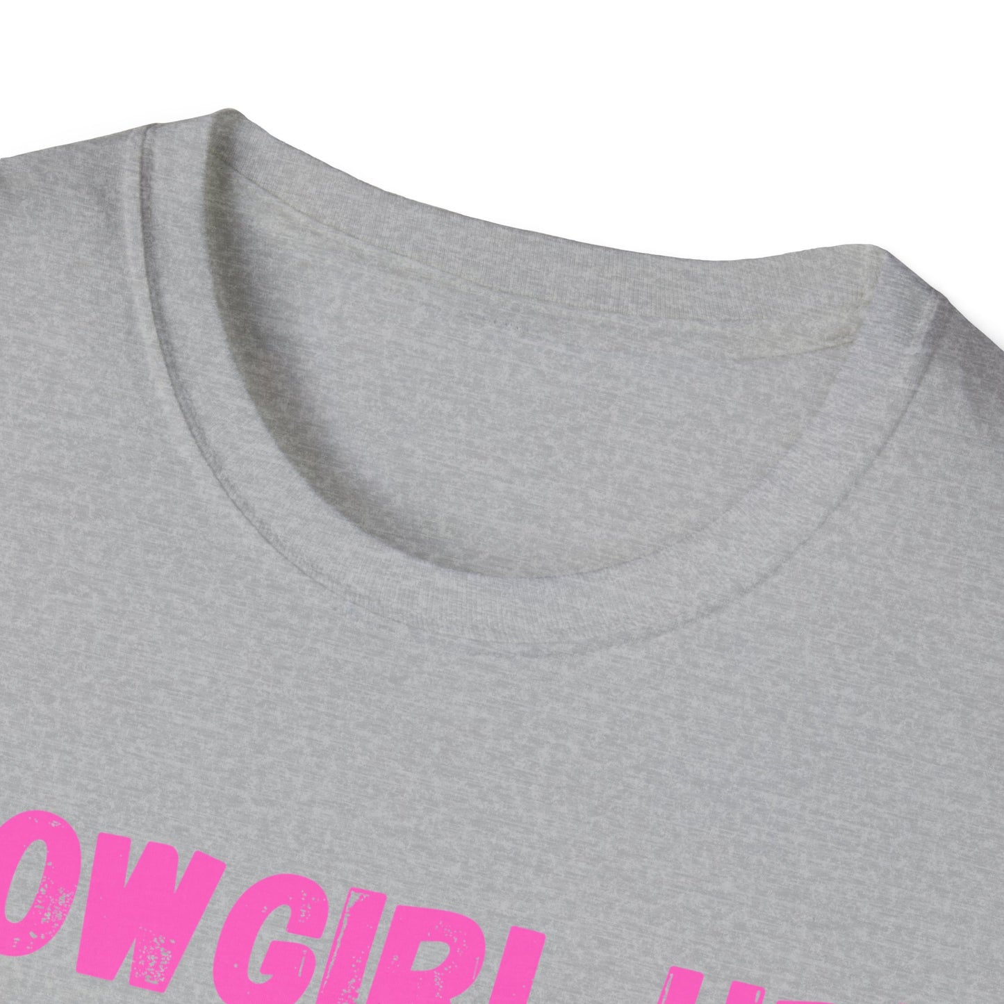 Cow girl up text T Shirt | Pink Western Typography Tee