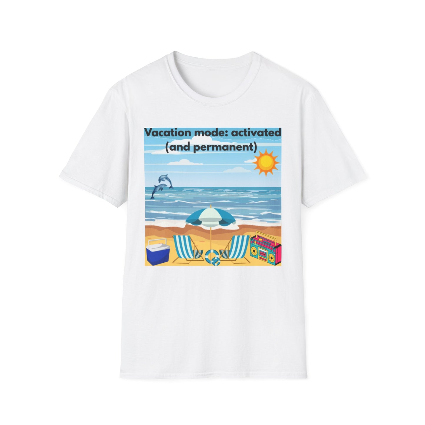 Vacation Mode Activated T-Shirt, Beachwear, Summer Shirt, Travel Gift, Relaxation Tee, Casual Summer Style