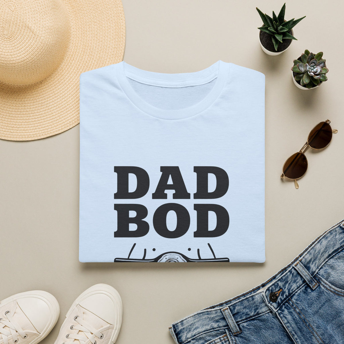 Dad Bod Father Figure T-Shirt | Funny Dad Bod Tee