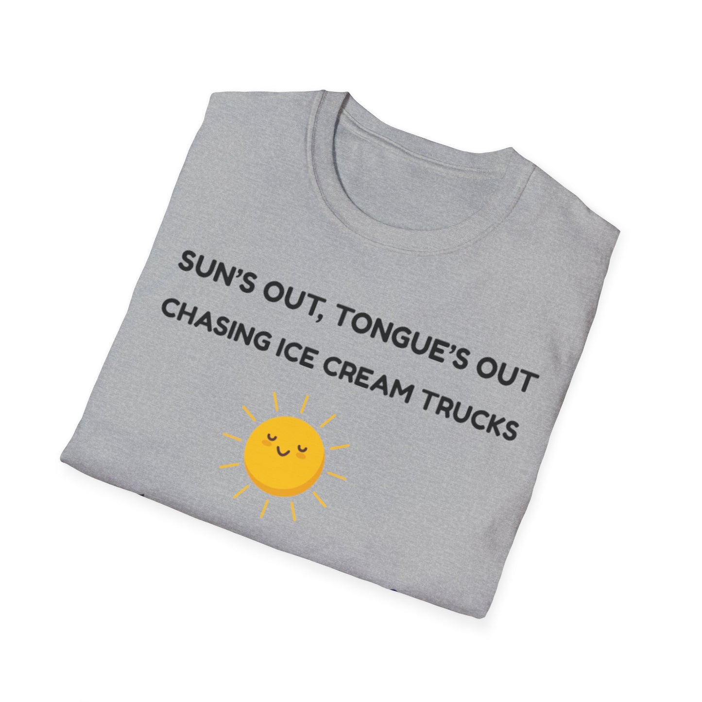 Suns Out Tongues Out Ice Cream TShirt, Summer Fun Shirt, Kids Ice Cream Truck Tee, Playful Unisex TShirt, Ice Cream Lover Gift