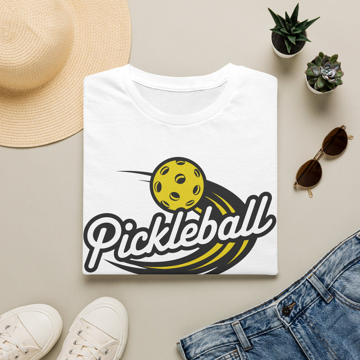 Pickleball Logo 'Just One More Game' T-Shirt | Pickleball Tee