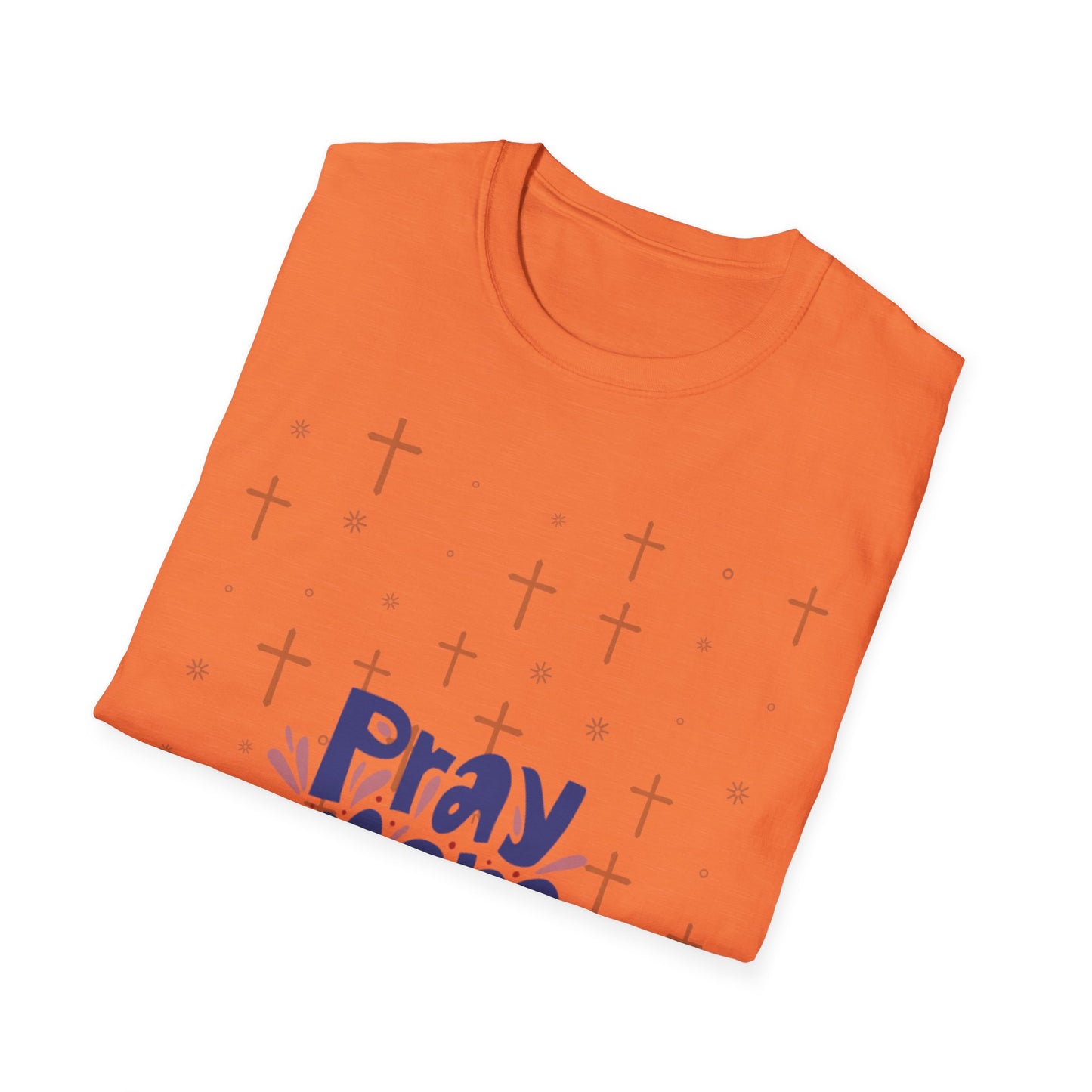 Pray More Worry Less Unisex T-Shirt, Inspirational Tee for Faith, Religious Gift, Casual Wear, Positive Vibes Apparel